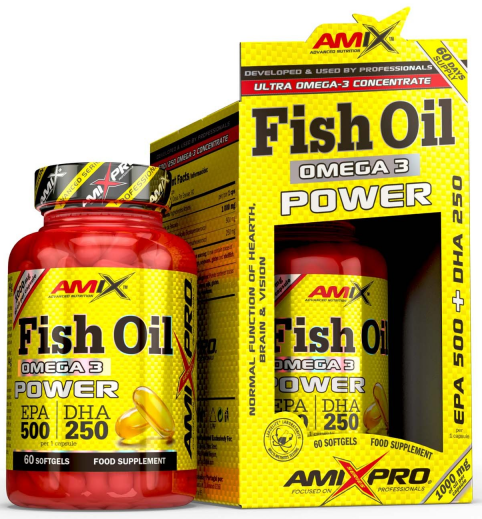 Omega 3 Amix Fish Oil Power 60 kapslar