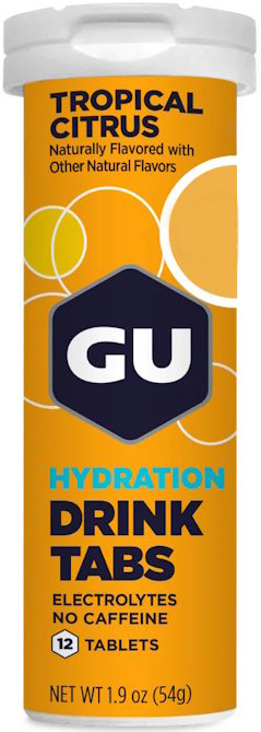 Tabletter Energy GU Hydration Drink Tabs 54 g Tropical Citrin
