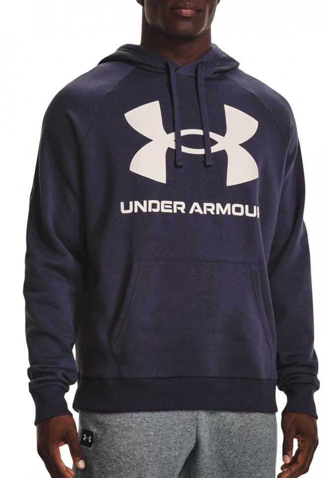 Sweatshirt med huva Under Armour UA Rival Fleece Big Logo HD-GRY