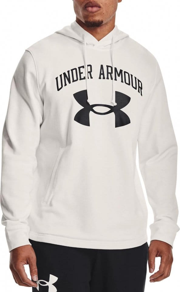Sweatshirt med huva Under Armour UA RIVAL TERRY BIG LOGO HD-WHT