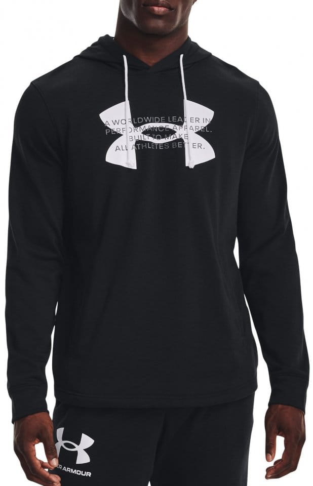 Sweatshirt med huva Under Armour UA Rival Terry Logo Hoodie-BLK