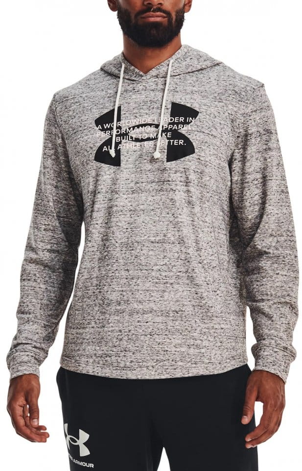 Sweatshirt med huva Under Armour UA Rival Terry Logo Hoodie-WHT