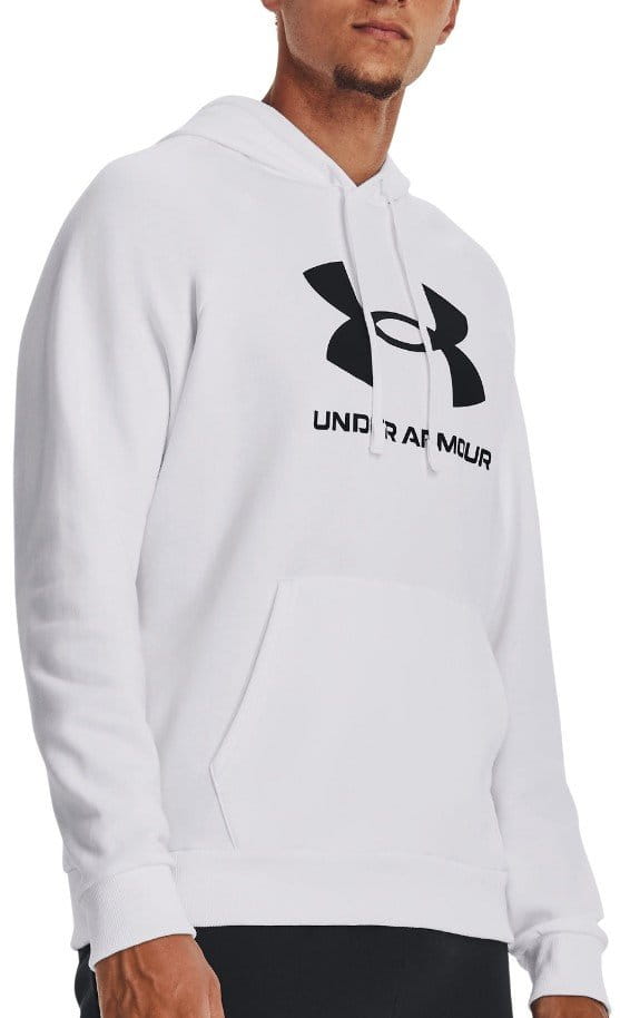 Sweatshirt med huva Under Armour UA Rival Fleece Logo HD-WHT