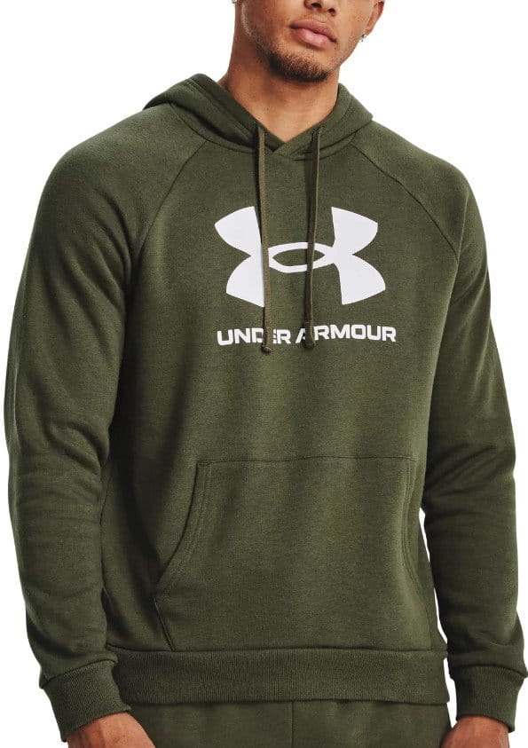 Sweatshirt med huva Under Armour UA Rival Fleece Logo HD-GRN