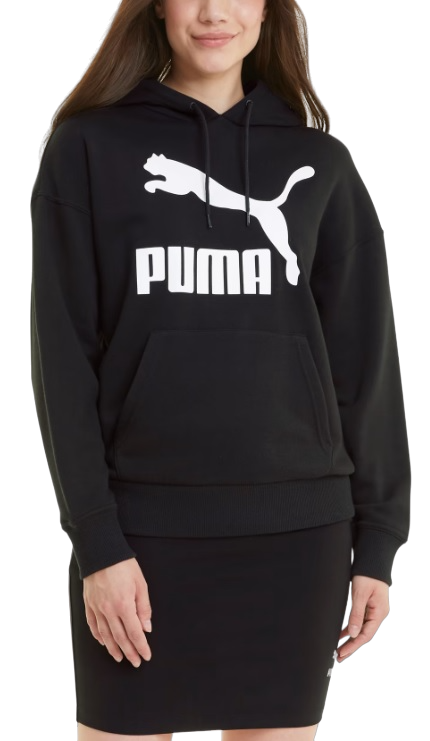 Sweatshirt med huva Puma Classics Logo Hoodie