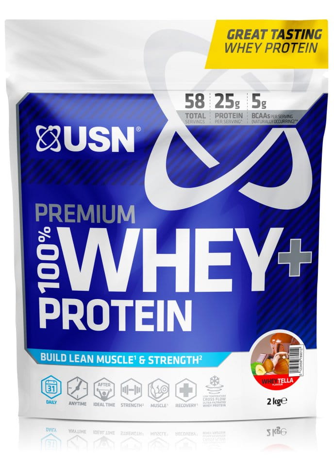Vassleproteinpulver USN 100% Premium 2kg wheytella