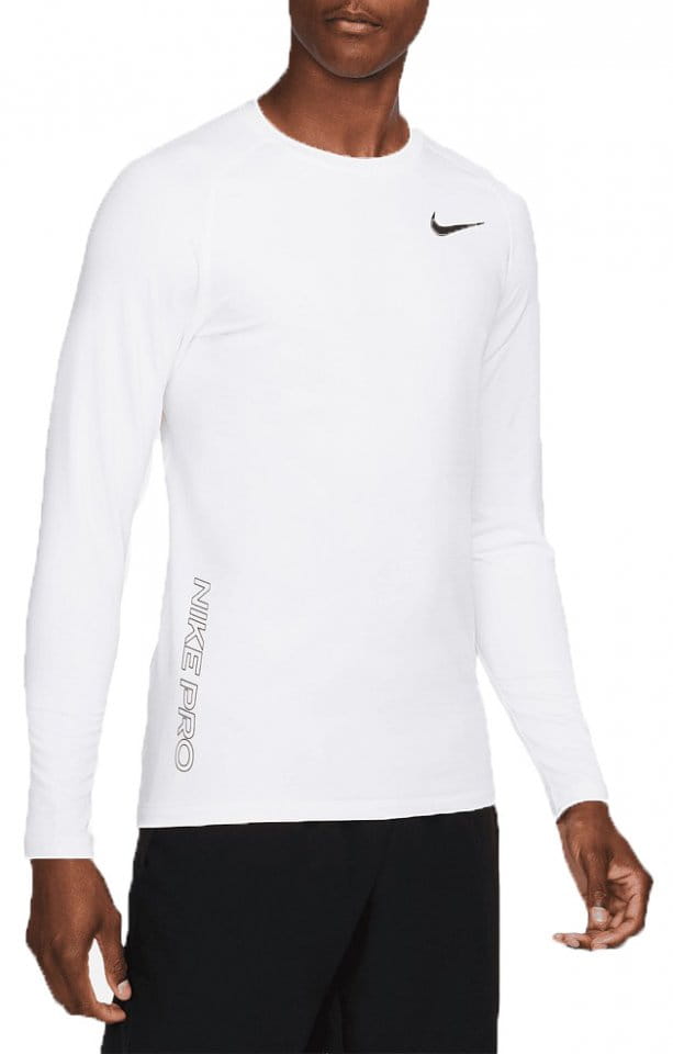 Långärmad T-shirt Nike Pro Warm Sweatshirt Weiss F100