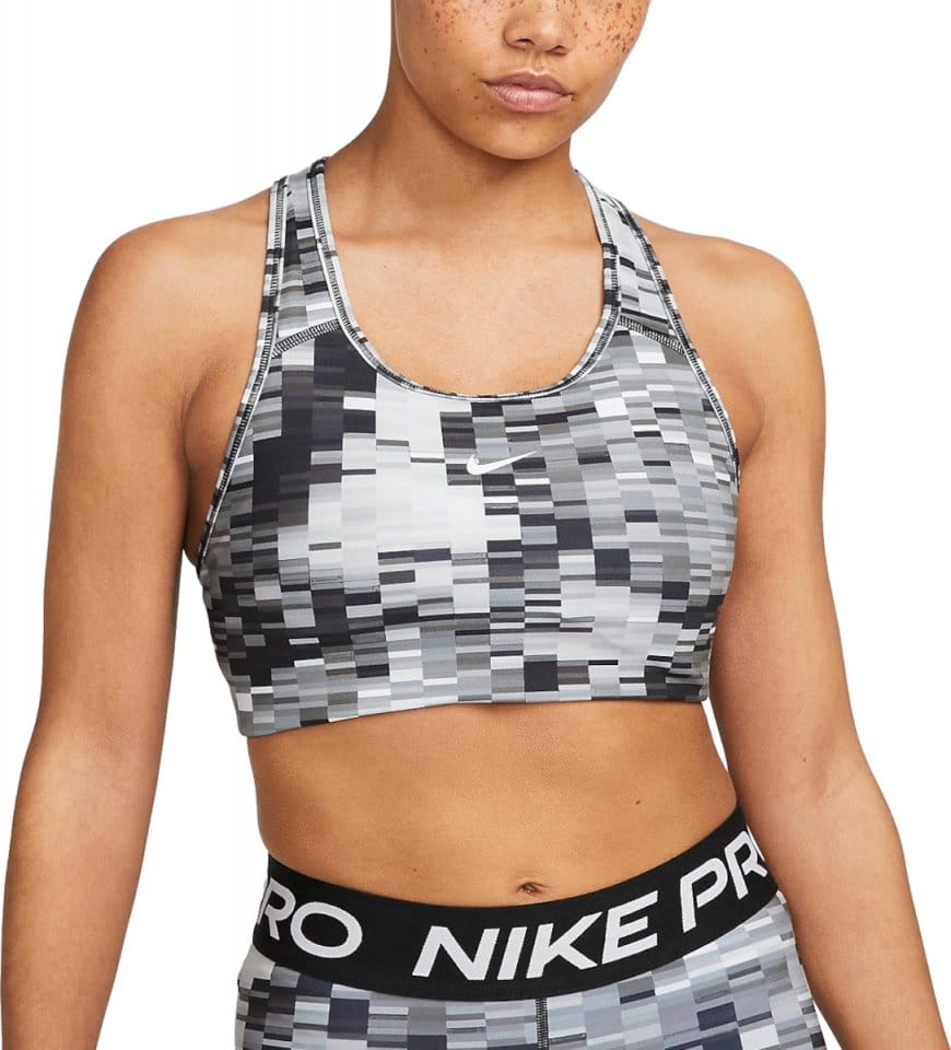 Sport-bh Nike Swoosh Women Medium-Support 1-Piece Pad Allover Print Bra