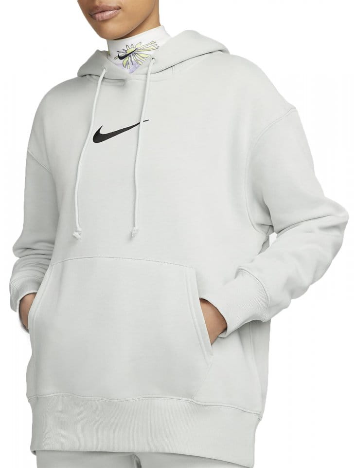 Sweatshirt med huva Nike W NSW FLC OS PO HDY MS